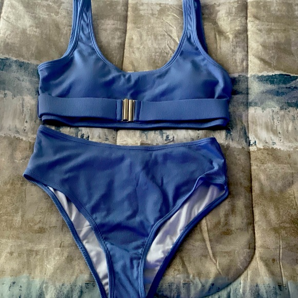 Blue 2 piece swimsuit - Picture 1 of 2